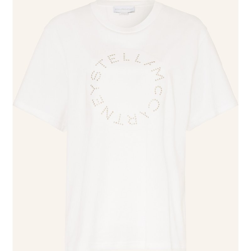 Stella Mccartney T-Shirt Mit Nieten weiss