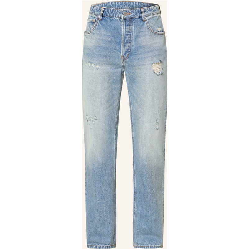 Cole Buxton Destroyed Jeans Beverley Relaxed Fit blau