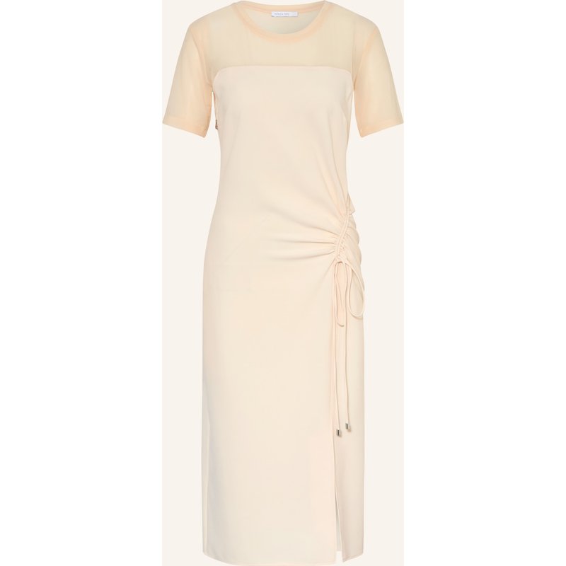 Patrizia Pepe Kleid Im Materialmix beige
