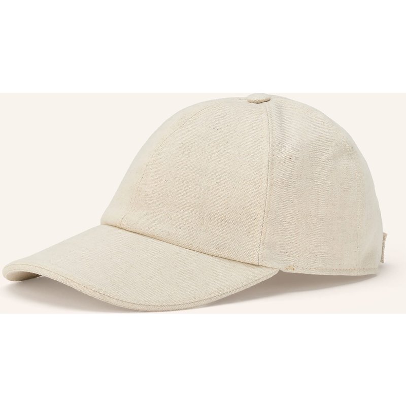 Eton Cap Mit Leinen beige