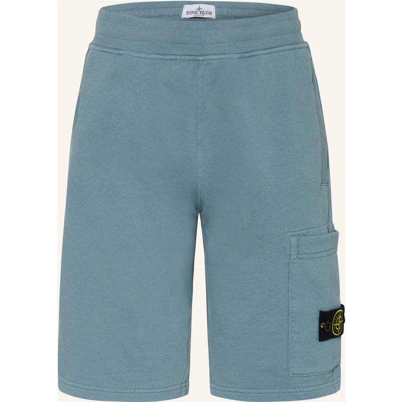 Stone Island Junior Sweatshorts blau