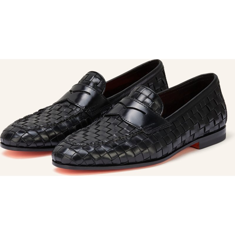 Santoni Penny-Loafer Door Dama schwarz