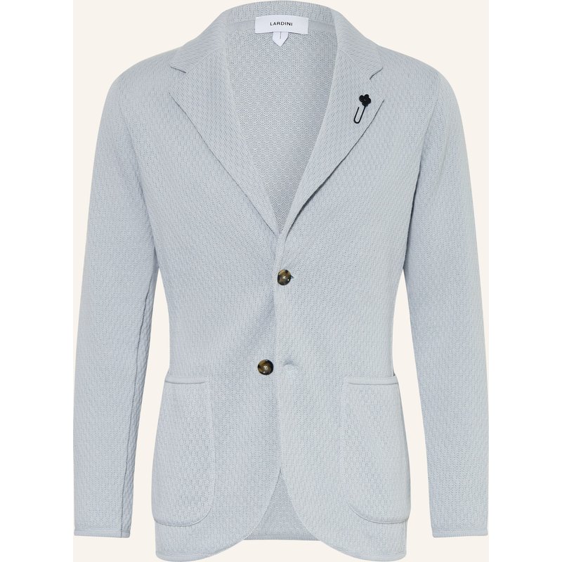 Lardini Stricksakko Extra Slim Fit grau