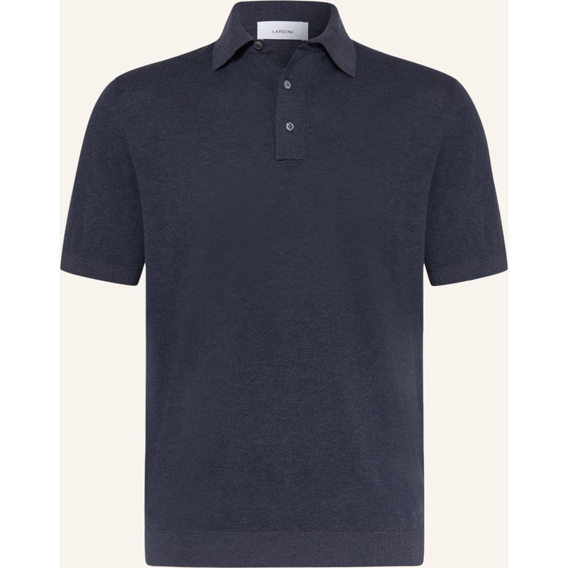 Lardini Piqué-Poloshirt blau