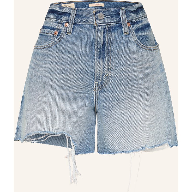 Levi's® Jeansshorts Ribcage blau