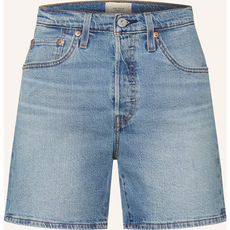 Levi's® Jeansshorts 501 Mid Thigh blau