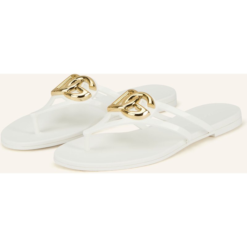 Dolce & Gabbana Zehentrenner weiss