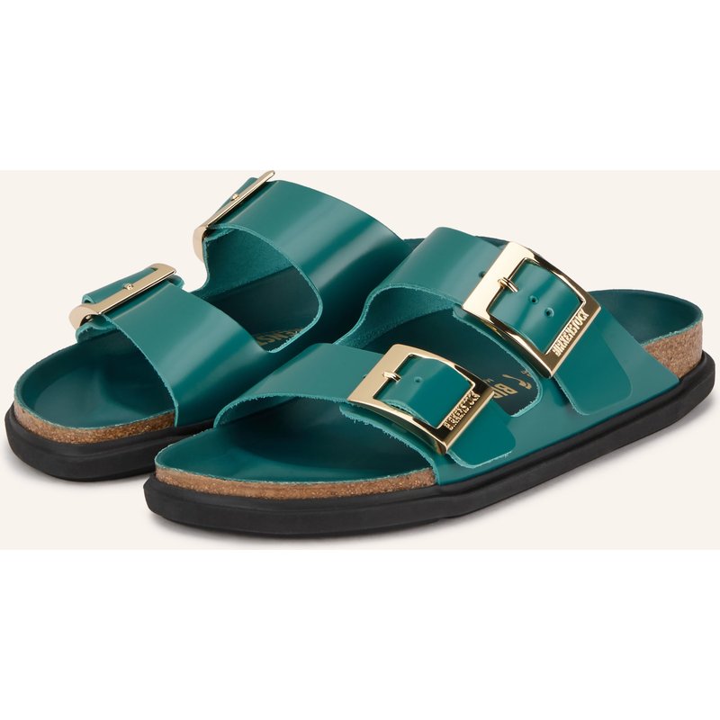 Birkenstock Pantoletten Arizona Droplet Buckle gruen