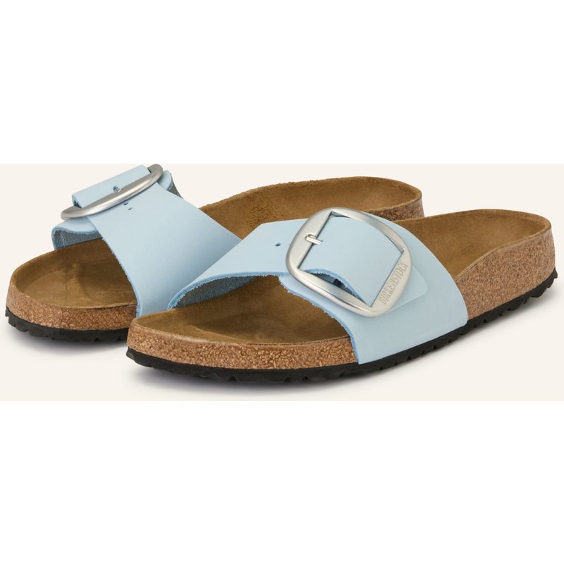 Birkenstock Pantoletten Madrid Big Buckle blau