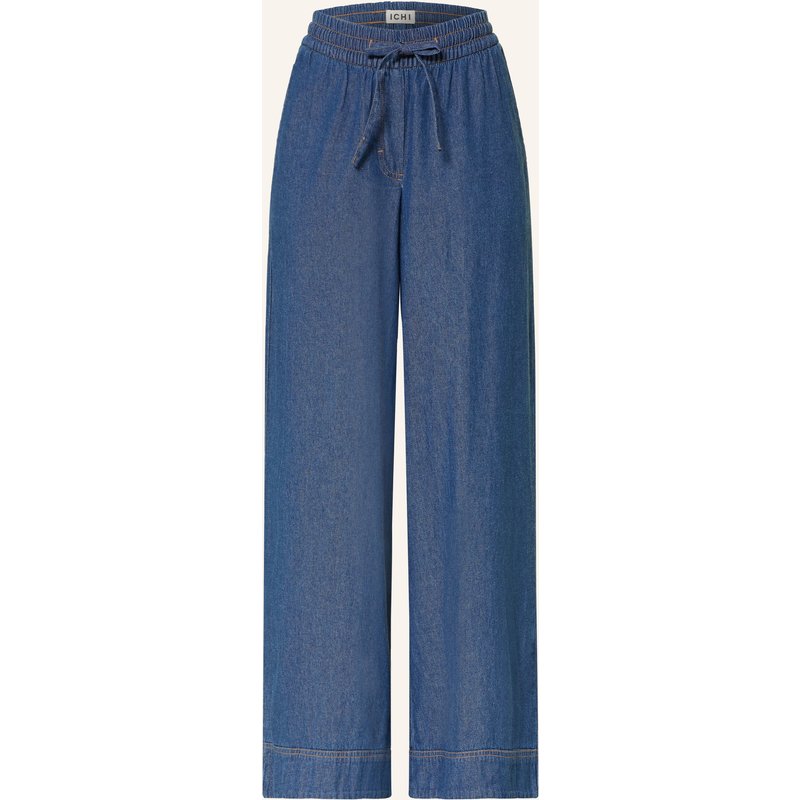 Ichi Wide Leg Jeans Iharcher blau