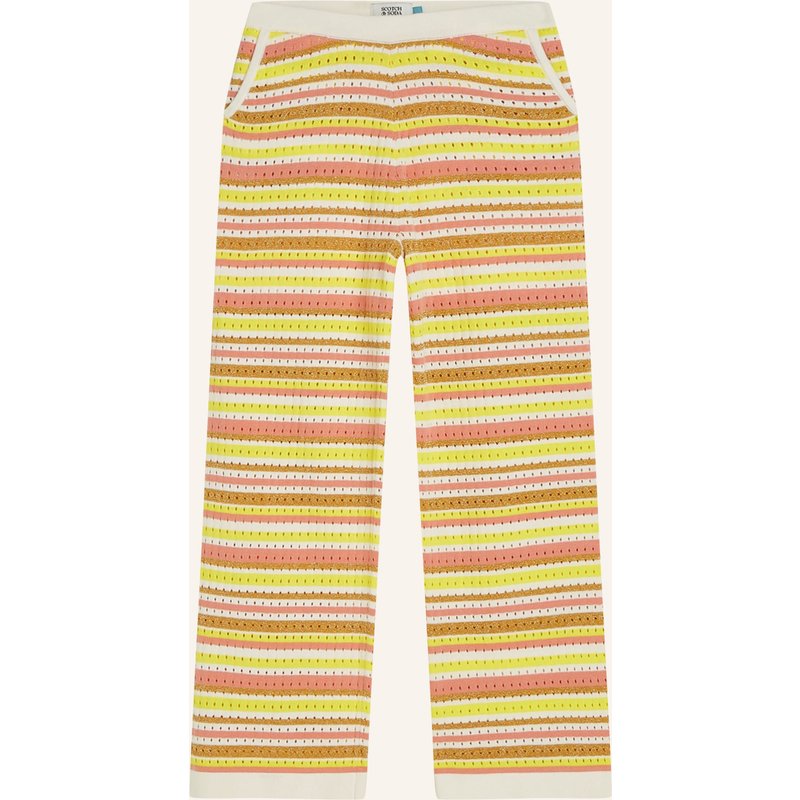 Scotch & Soda Strickhose Mit Glitzergarn gelb