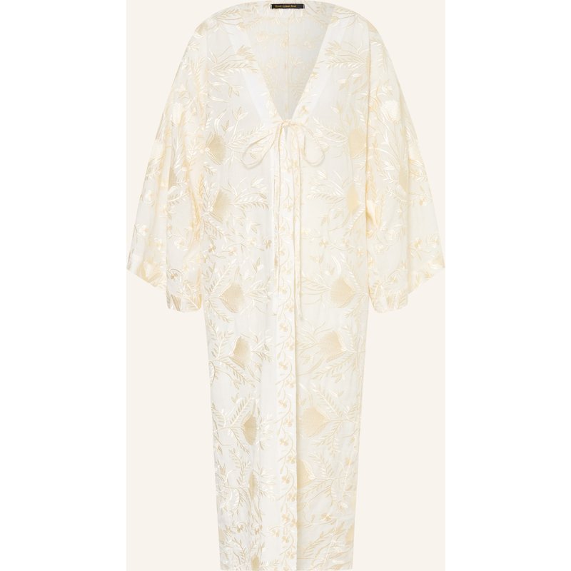 Greek Archaic Kori Kimono Blossom Mit 3/4-Arm weiss