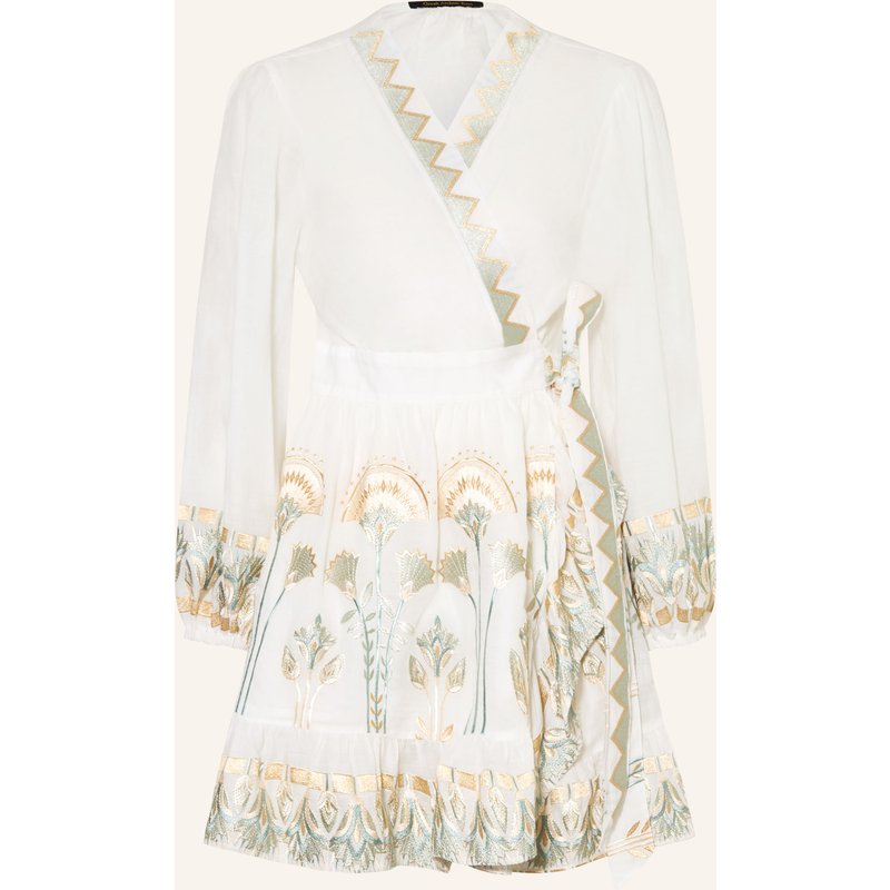 Greek Archaic Kori Strandkleid Mini Papyrus weiss