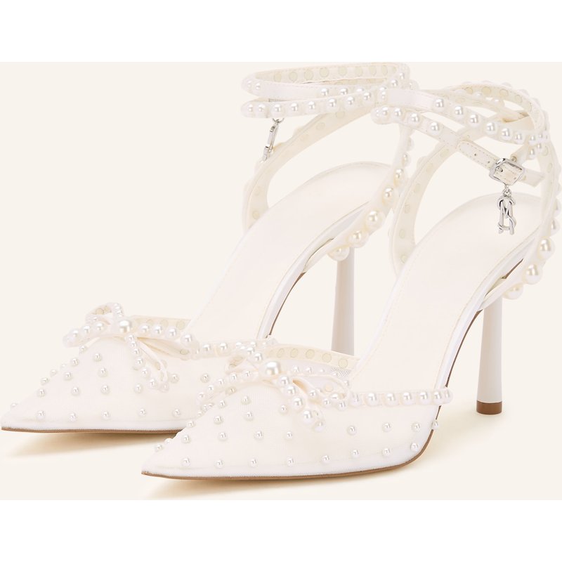 Steve Madden Slingpumps Mit Schmuckperlen weiss