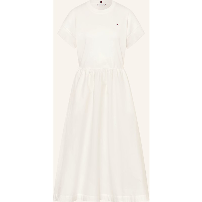 Tommy Hilfiger Kleid Cody Im Materialmix weiss