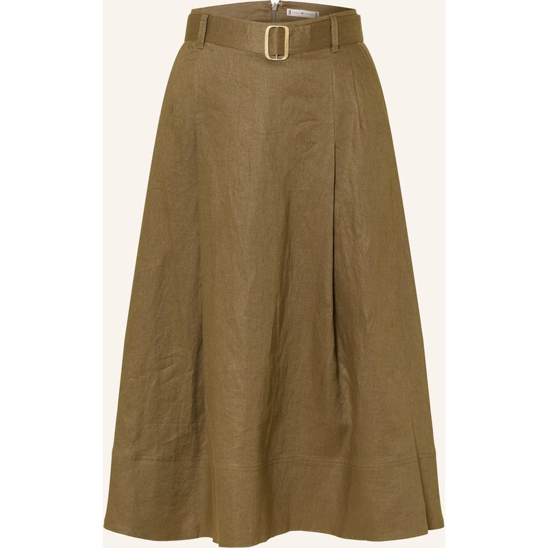 Tommy Hilfiger Leinenrock gruen