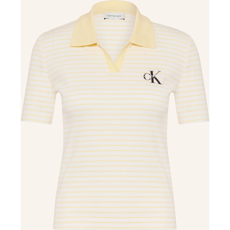Calvin Klein Jeans Jersey-Poloshirt gelb