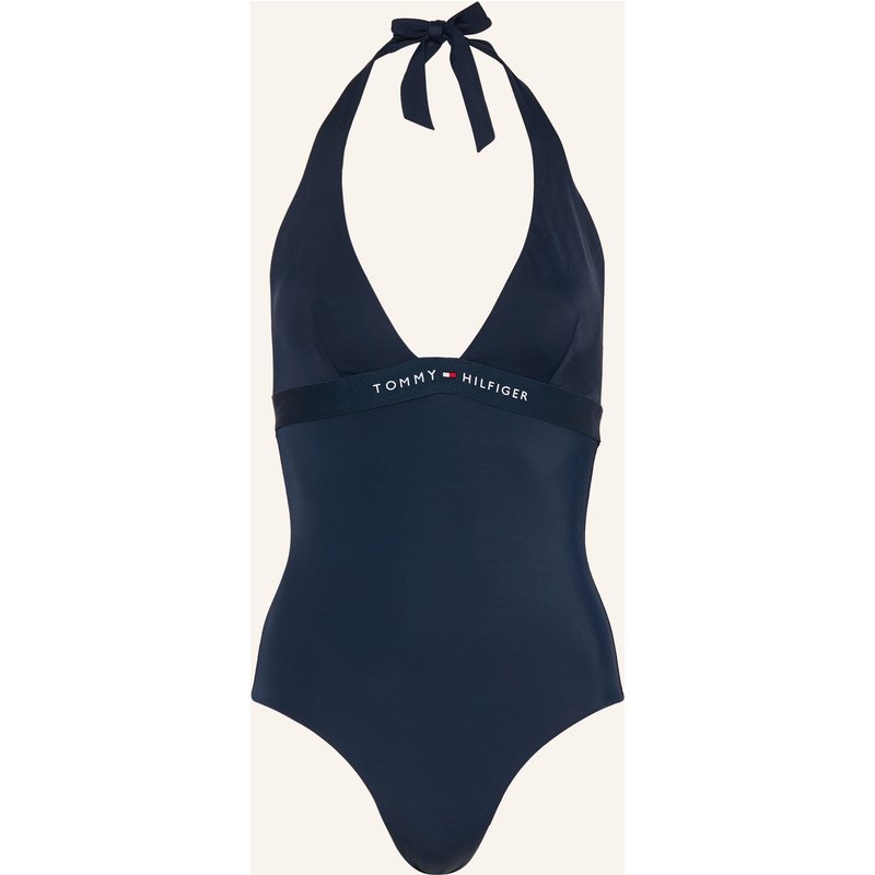 Tommy Hilfiger Neckholder-Badeanzug blau