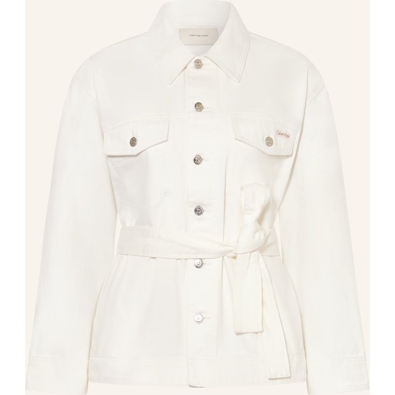 Calvin Klein Jeans Jeansjacke weiss