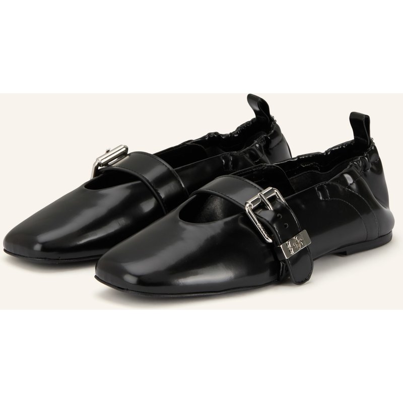 Ganni Ballerinas Box Oleatex schwarz