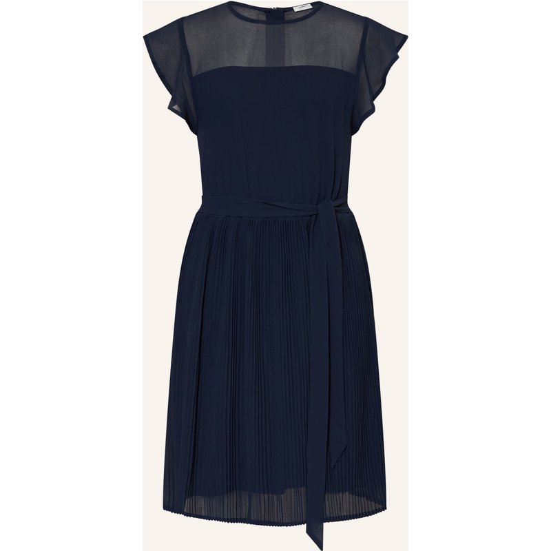 S.Oliver Red Kleid Mit Plissees blau