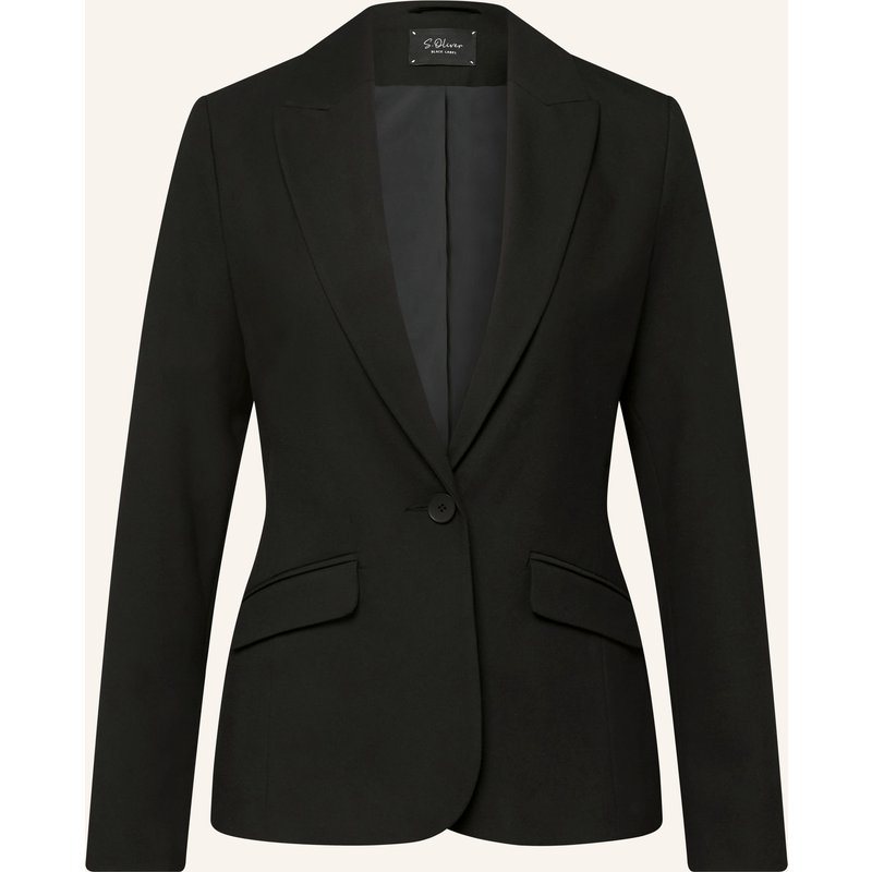 S.Oliver Black Label Blazer schwarz