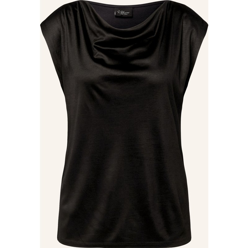 S.Oliver Black Label T-Shirt schwarz