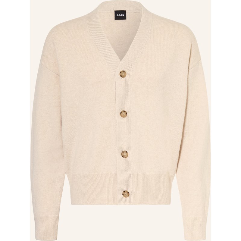 Boss Strickjacke Ucone weiss