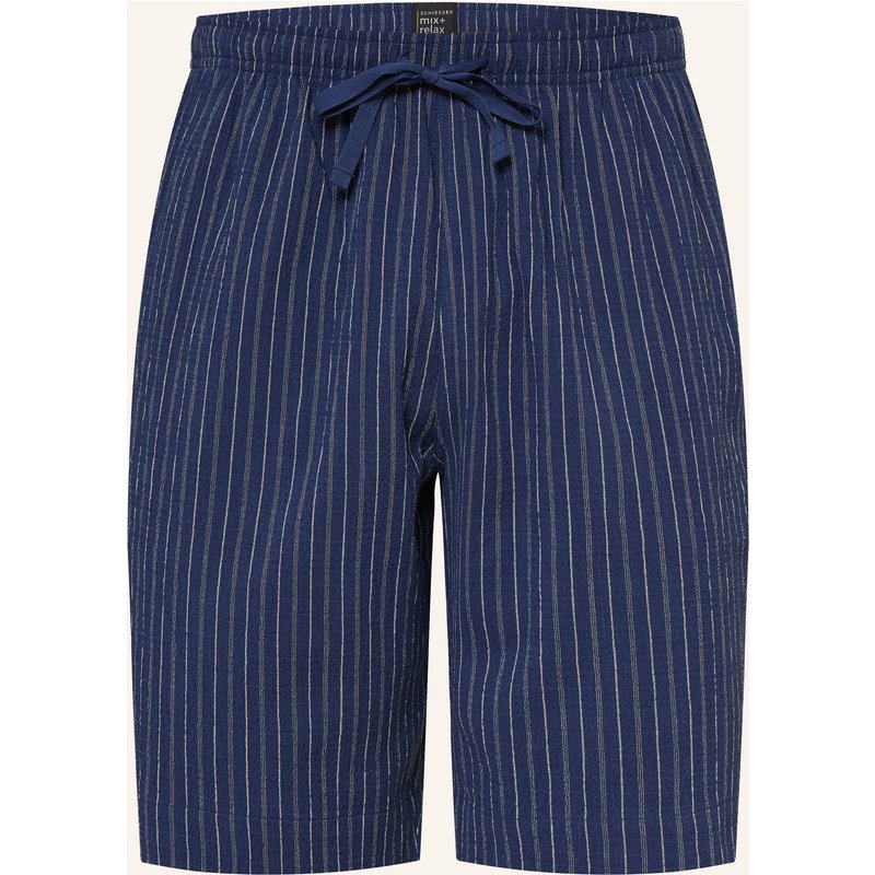 Schiesser Lounge-Shorts Mix + Relax blau