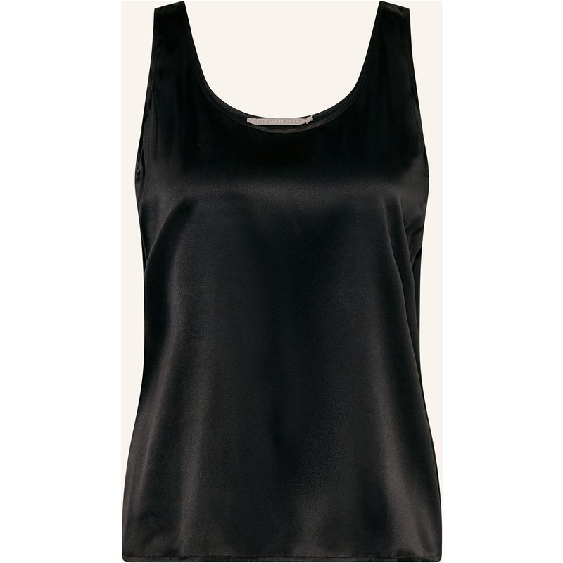 (The Mercer) N.Y. Satintop schwarz