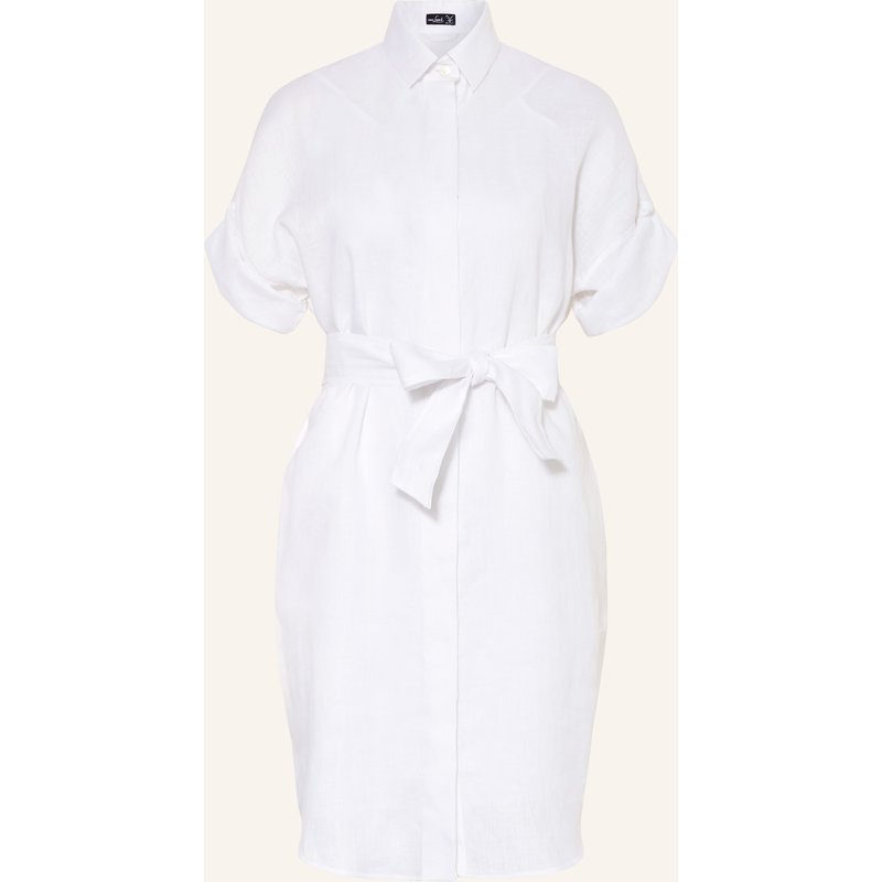 Van Laack Hemdblusenkleid Vl-Kailyn-Brlv Aus Leinen weiss