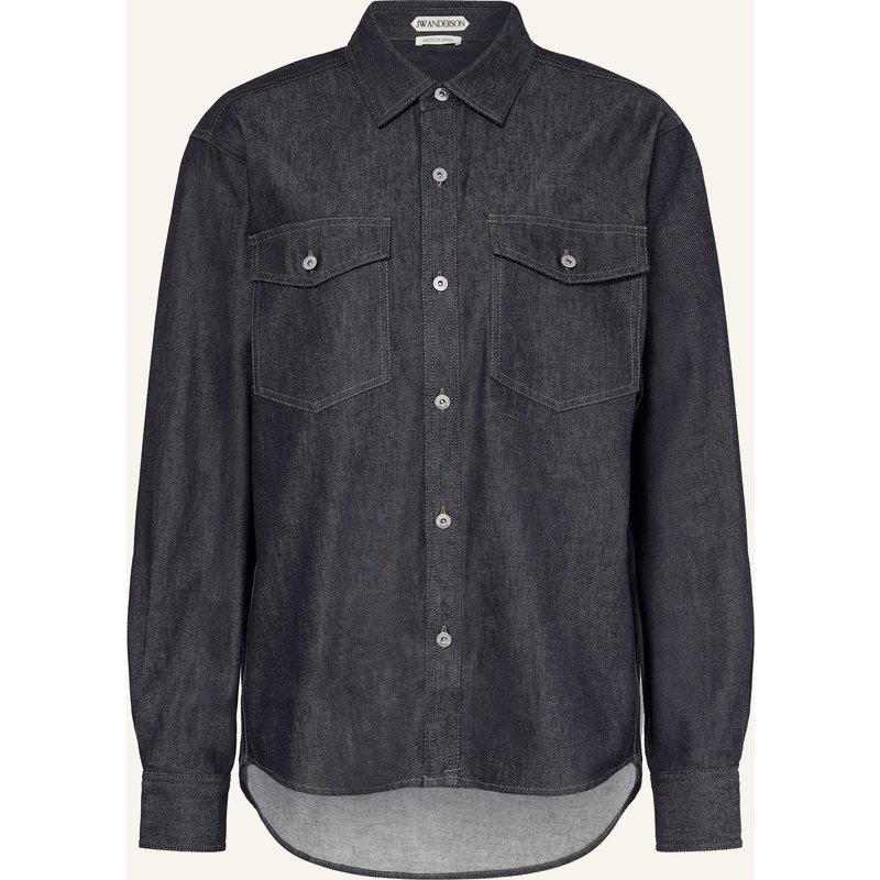 Jw Anderson Oversized-Jeansbluse blau