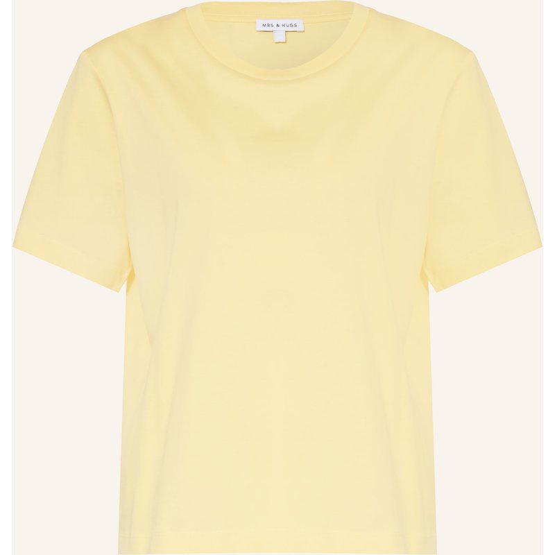 Mrs & Hugs T-Shirt gelb