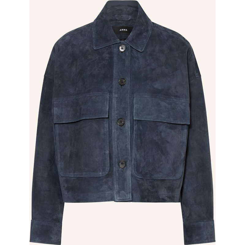 Arma Lederjacke Miri blau