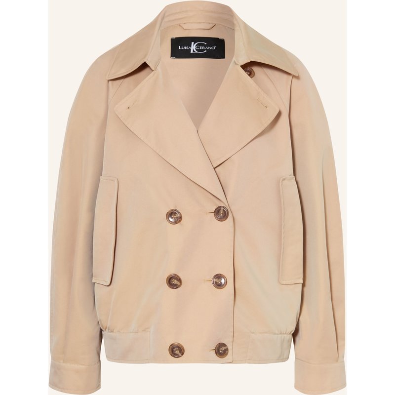 Luisa Cerano Trench-Jacke beige