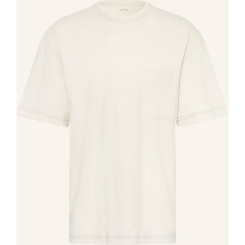 Lemaire T-Shirt Mit Leinen weiss