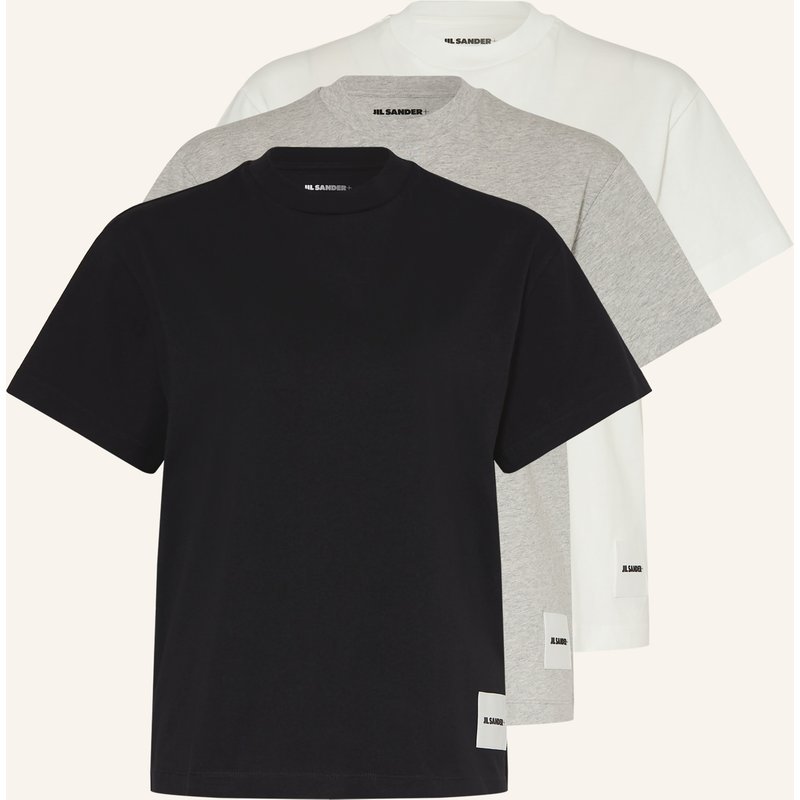 Jil Sander 3er-Pack T-Shirts grau