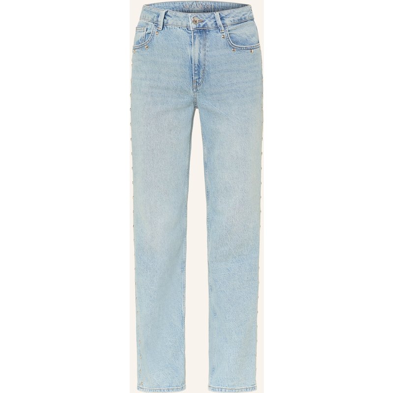 Mos Mosh Straight Jeans Mmrachel Mit Nieten blau