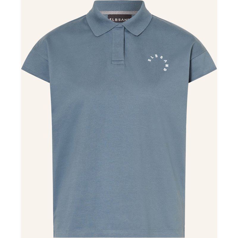 Elbsand Piqué-Poloshirt Torva blau
