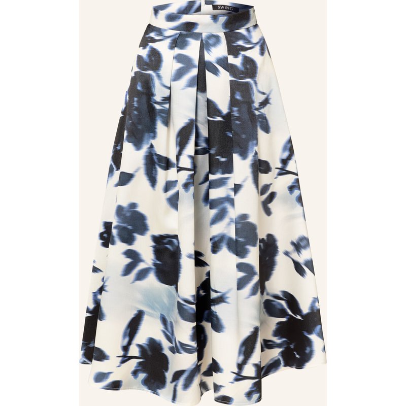 Swing Faltenrock weiss