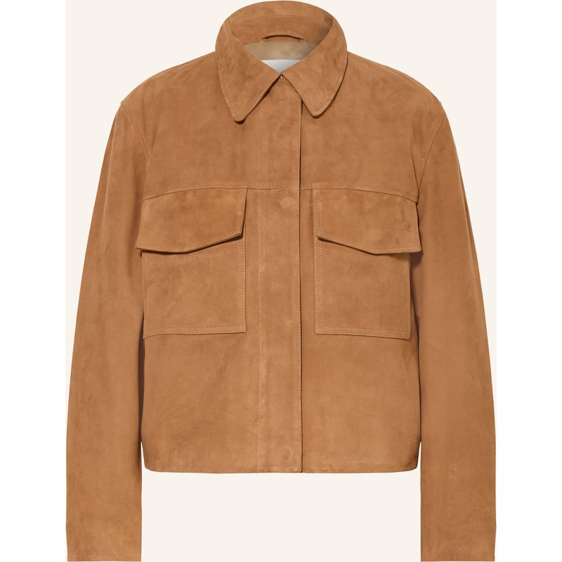 Iq Studio Lederjacke braun