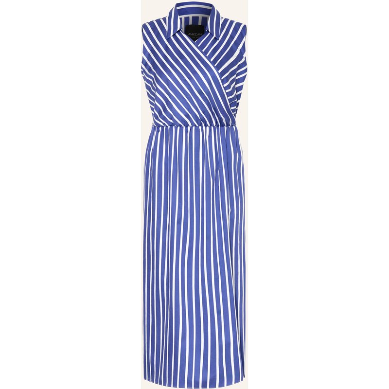 Marc Cain Kleid In Wickeloptik blau