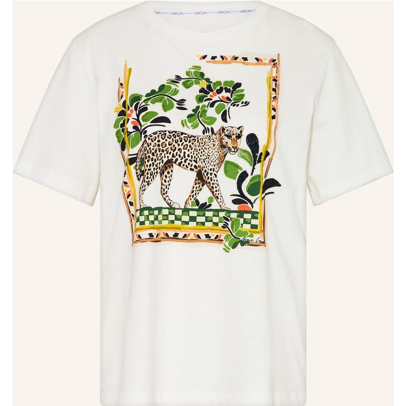 Marc Cain T-Shirt Mit Schmucksteinen weiss
