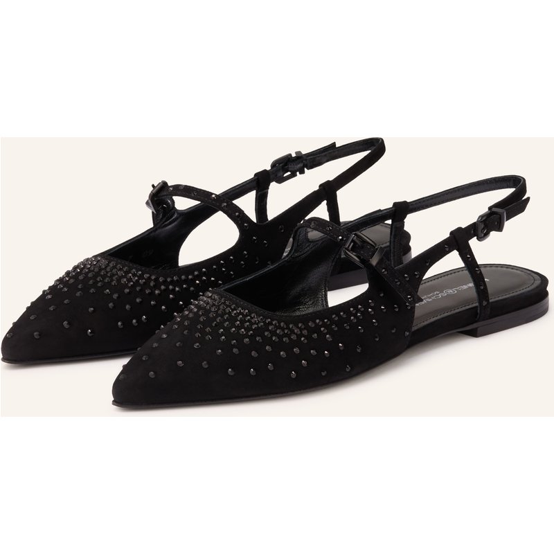 Kennel & Schmenger Slingballerinas Greta Mit Schmucksteinen schwarz