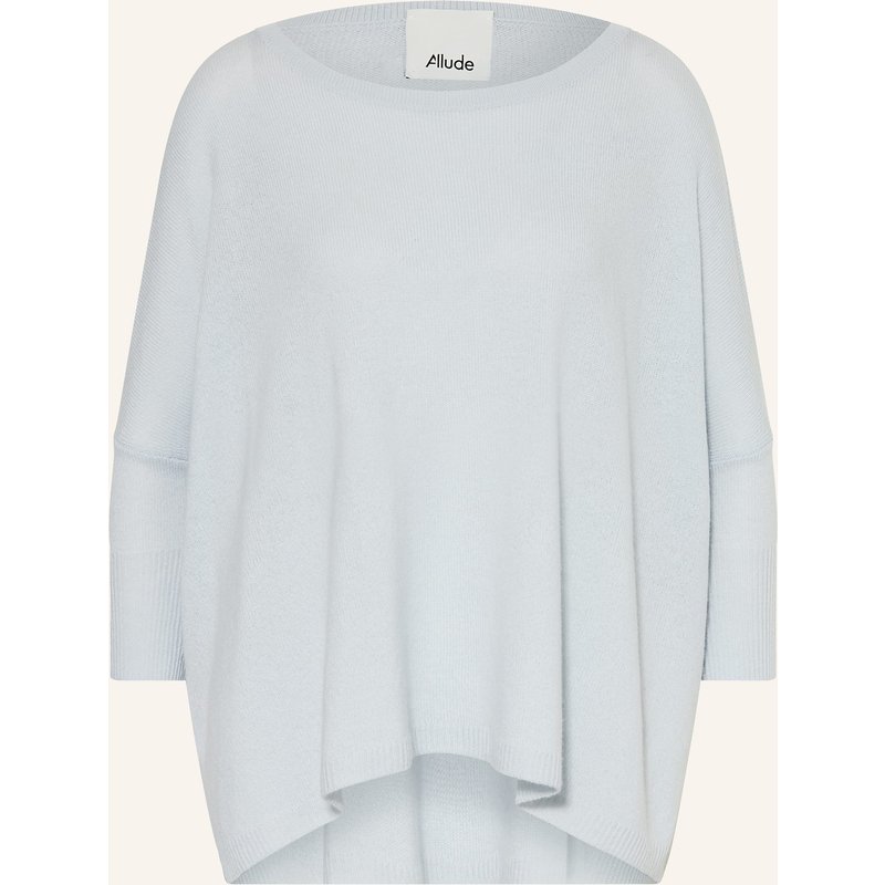 Allude Cashmere-Pullover Mit 3/4-Arm blau