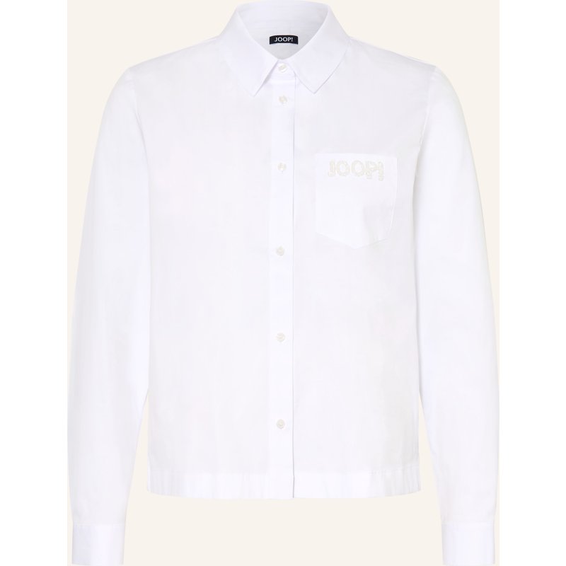 Joop! Hemdbluse Bella Mit Schmucksteinen weiss