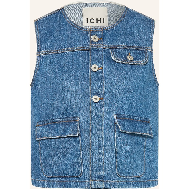 Ichi Jeansweste Ihpamila blau
