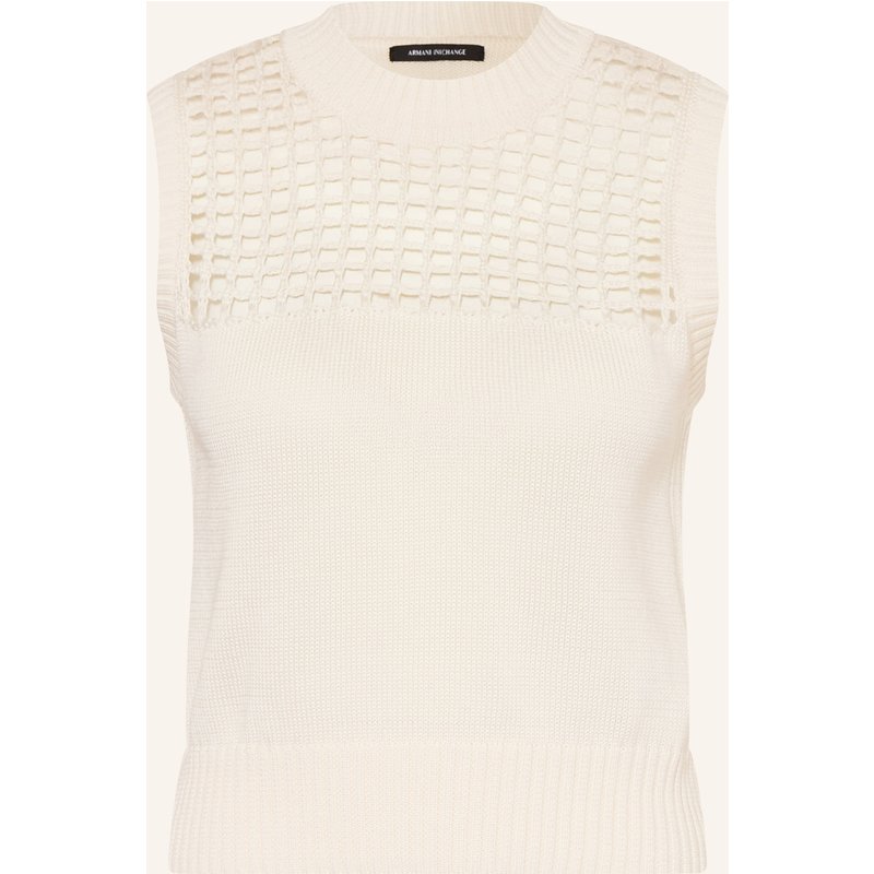 Armani Exchange Pullunder weiss