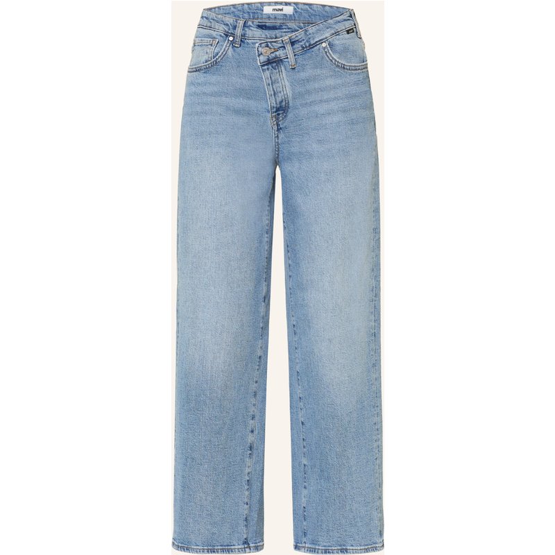 Mavi Wide Leg Jeans Siena Cross Fly blau