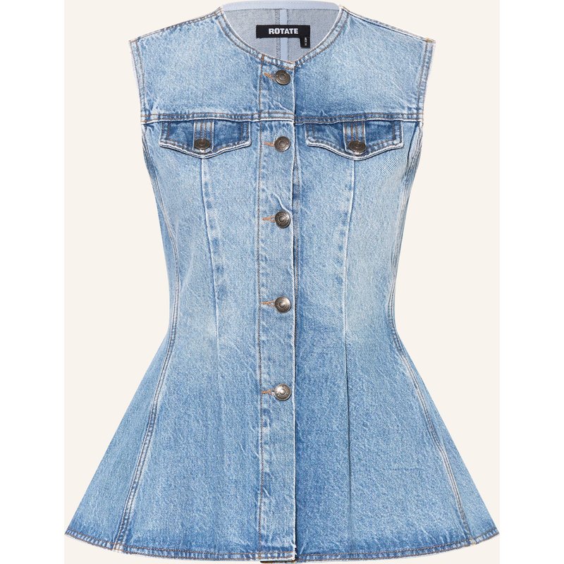 Rotate Jeansbluse blau